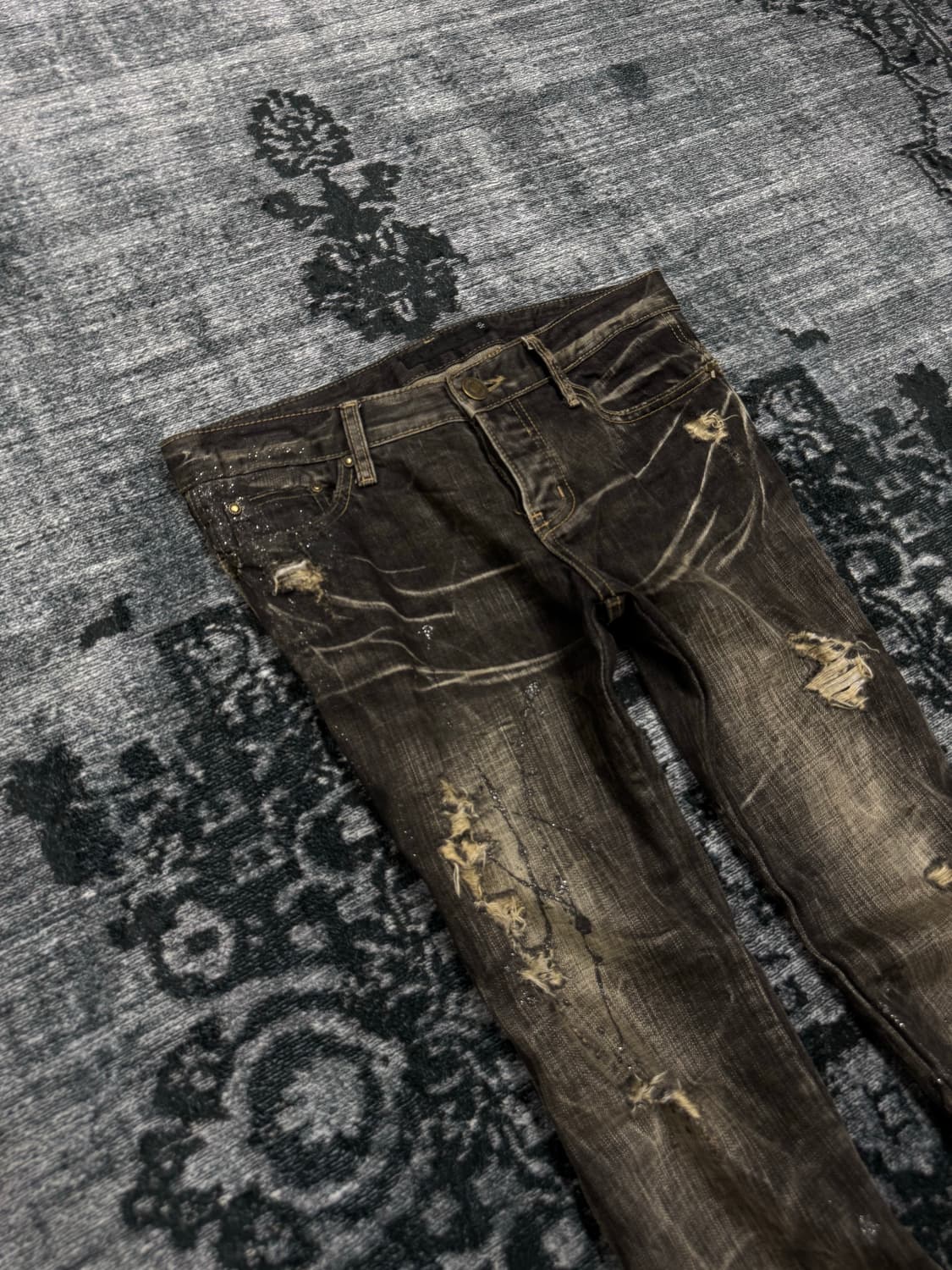 Fuga 00s archive lame coating whisker fl 상품이미지3