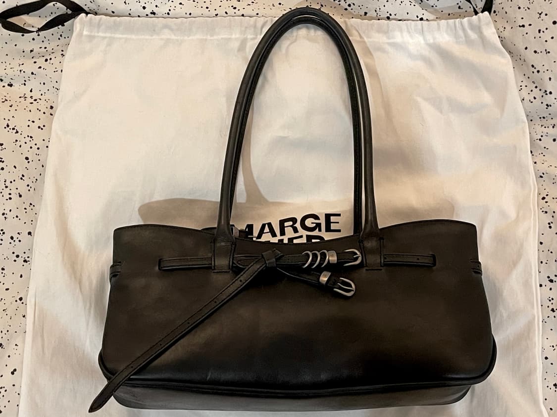 GRANDMA USED SHOULDER BAG_black pull-up 상품이미지6