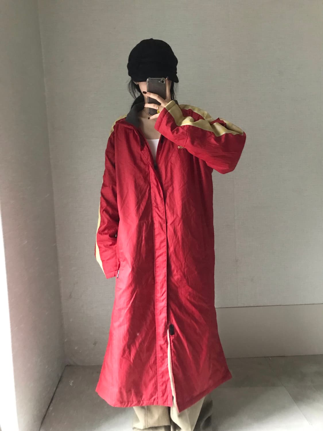 아디다스00s 레드 롱패딩 상품이미지4