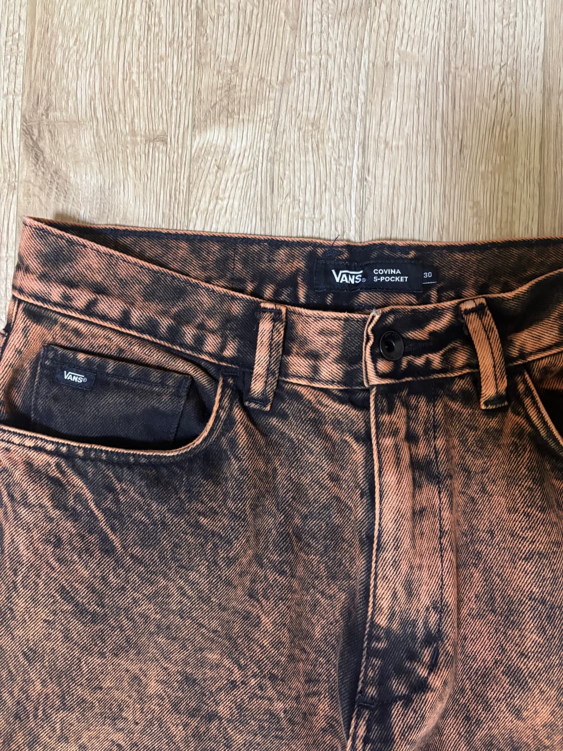 [VANS] 반스 블리치드 워싱 와이드 배기 데님팬츠 30 상품이미지3