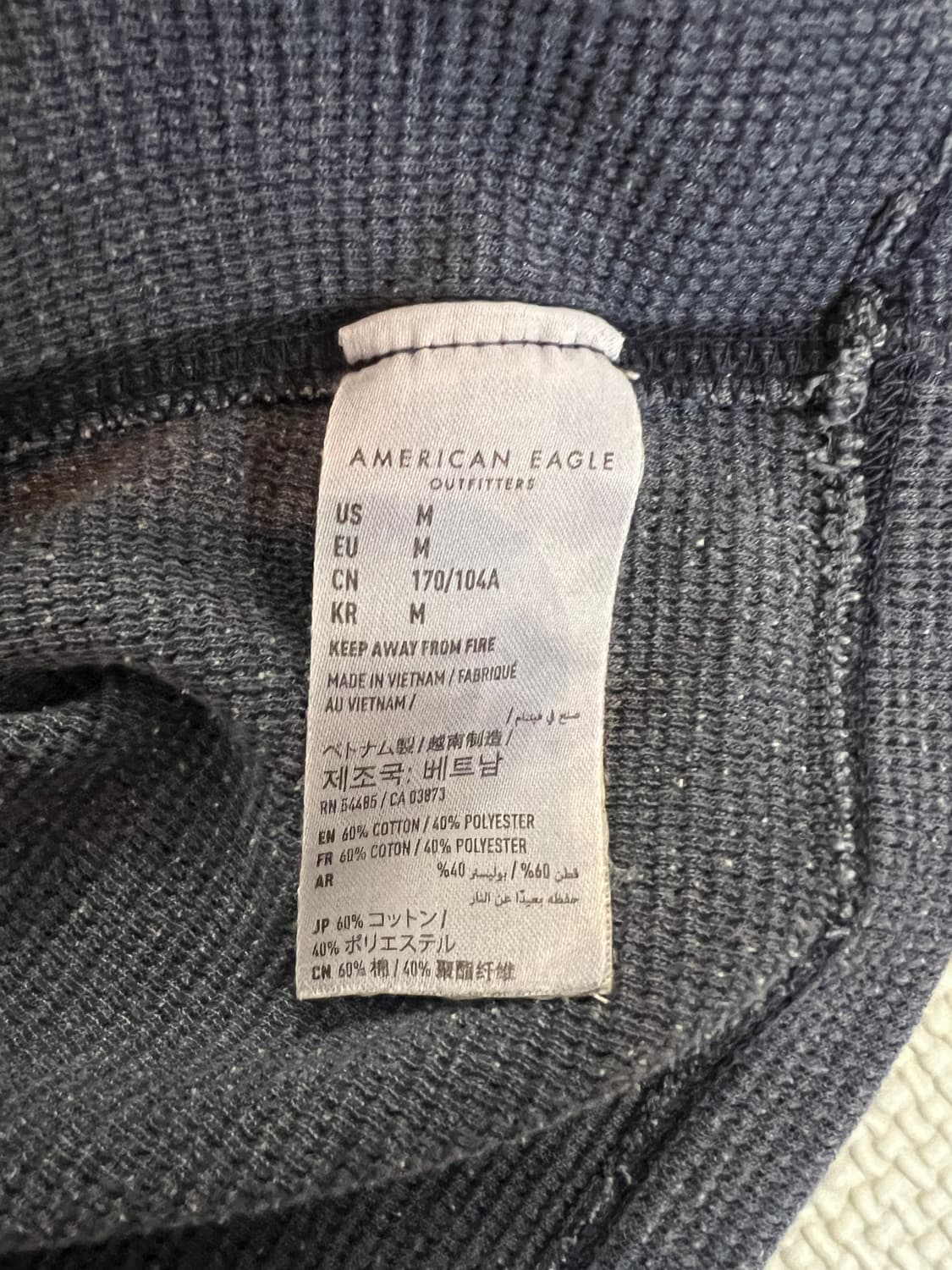 아메리칸이글 헨리넥 긴팔(블루) M 상품이미지4