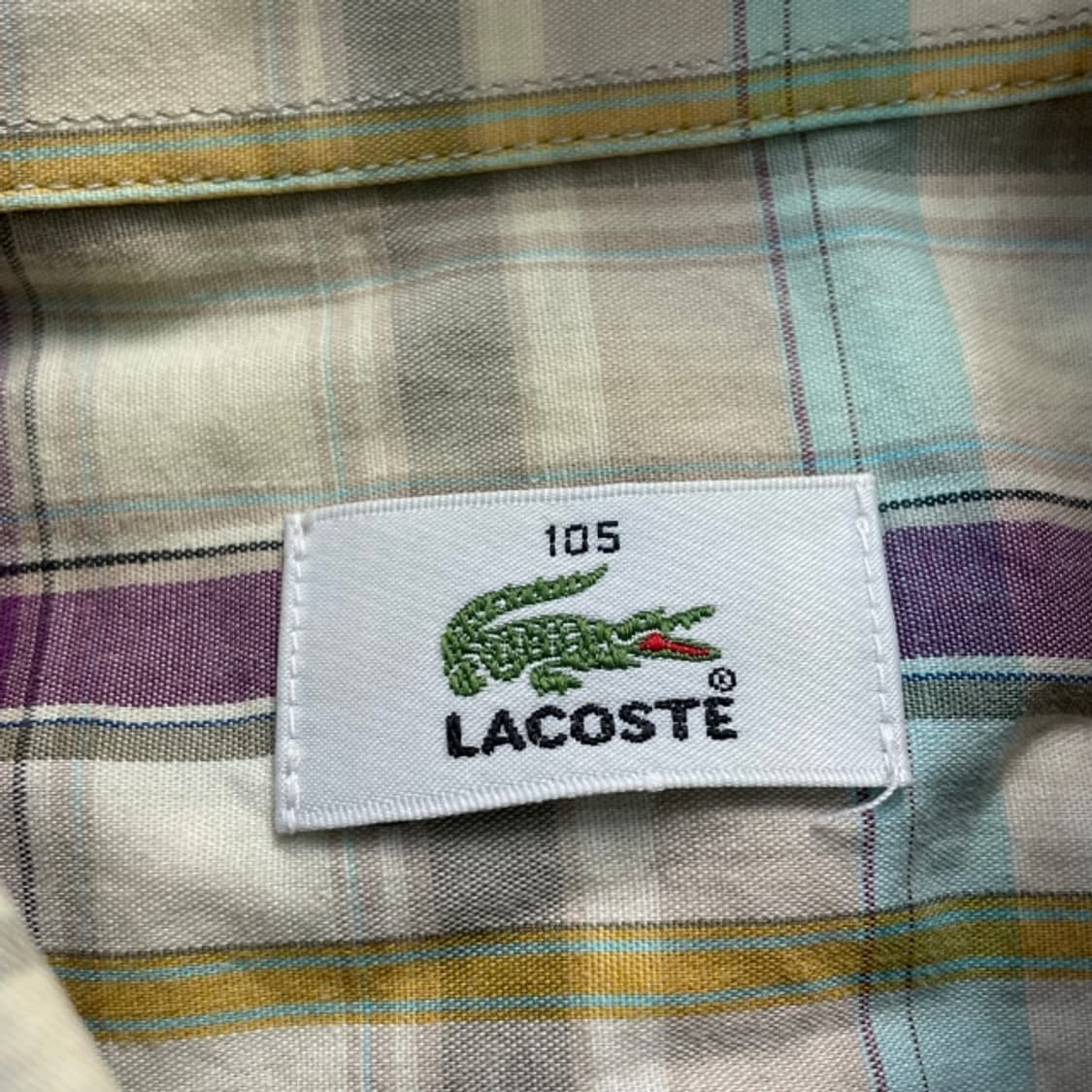 105 라코스테 체크셔츠  상품이미지3