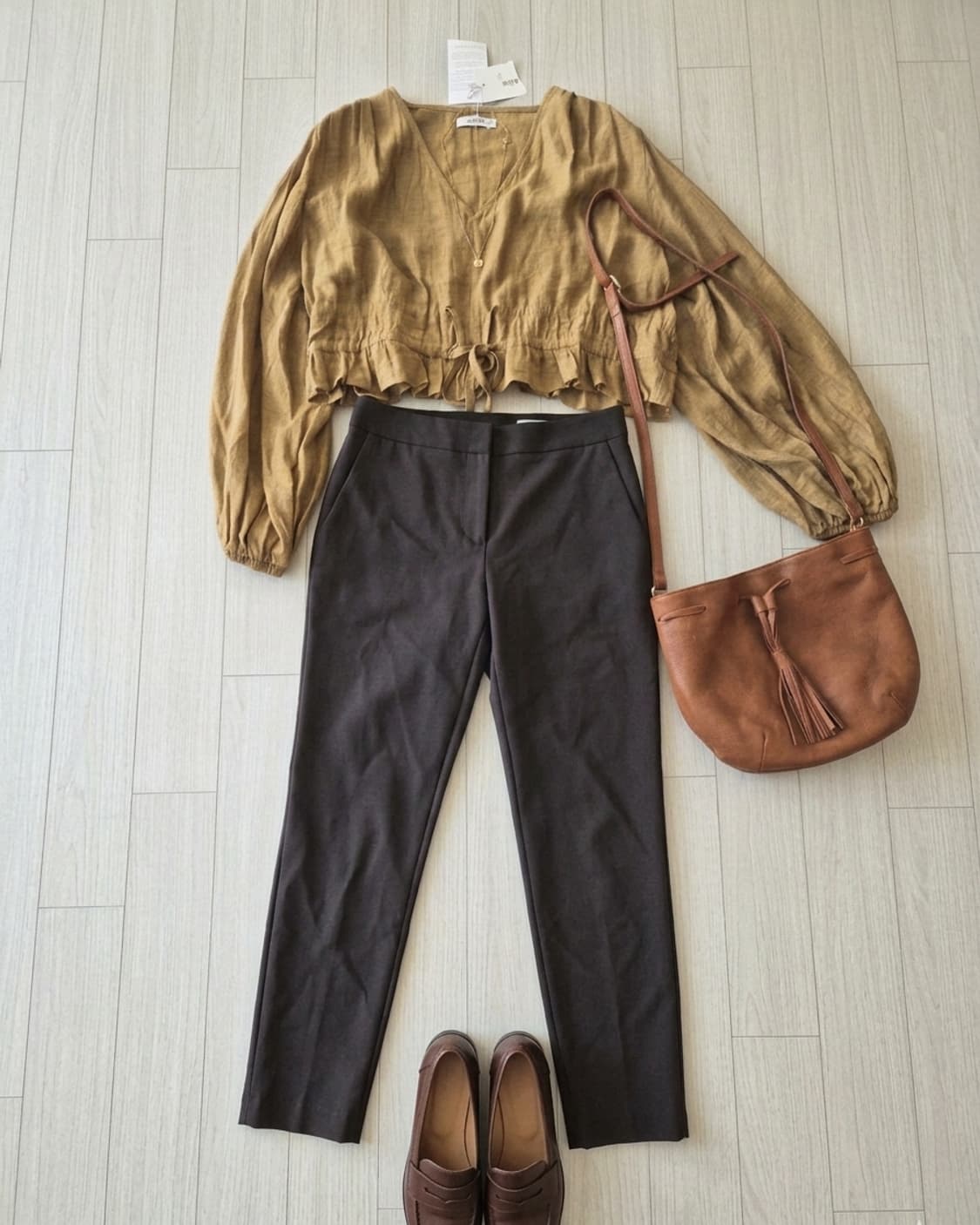 [SJSJ] 핏 예쁜 차콜 슬랙스 (밴딩형/61-90 사이즈) 상품이미지1