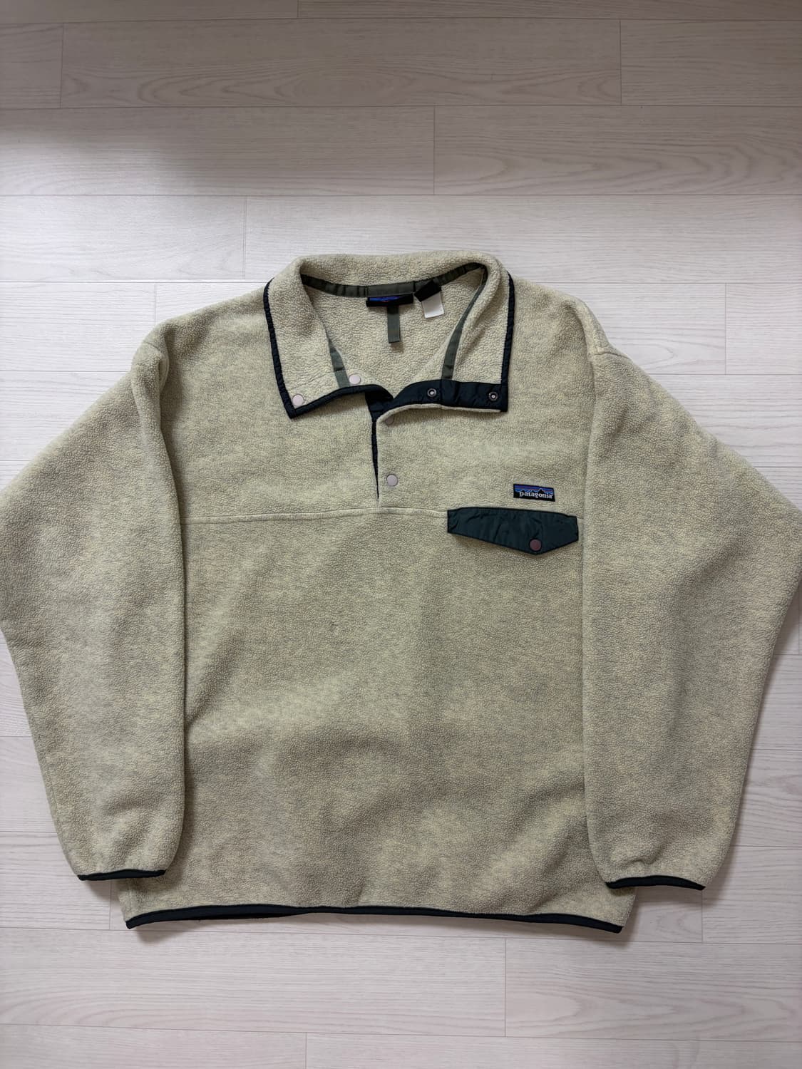 90s 파타고니아 신칠라 스냅 T 오트밀 L 상품이미지1