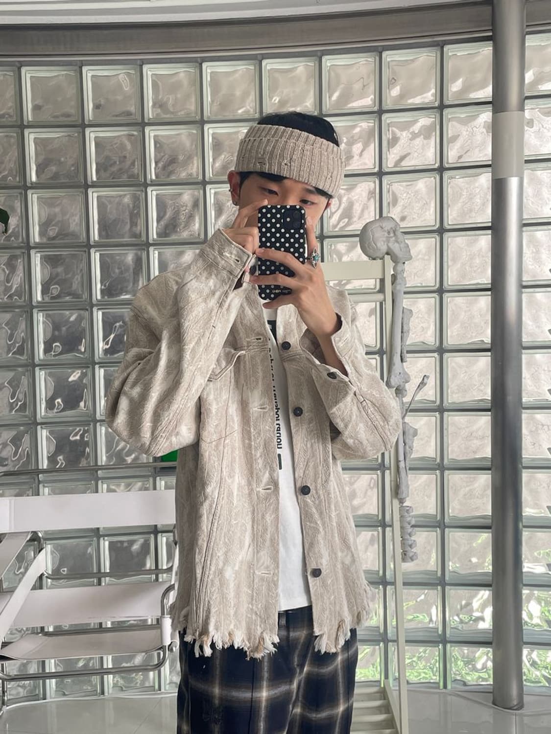 FEATHER DENIM JACKET 데님 재킷 상품이미지1