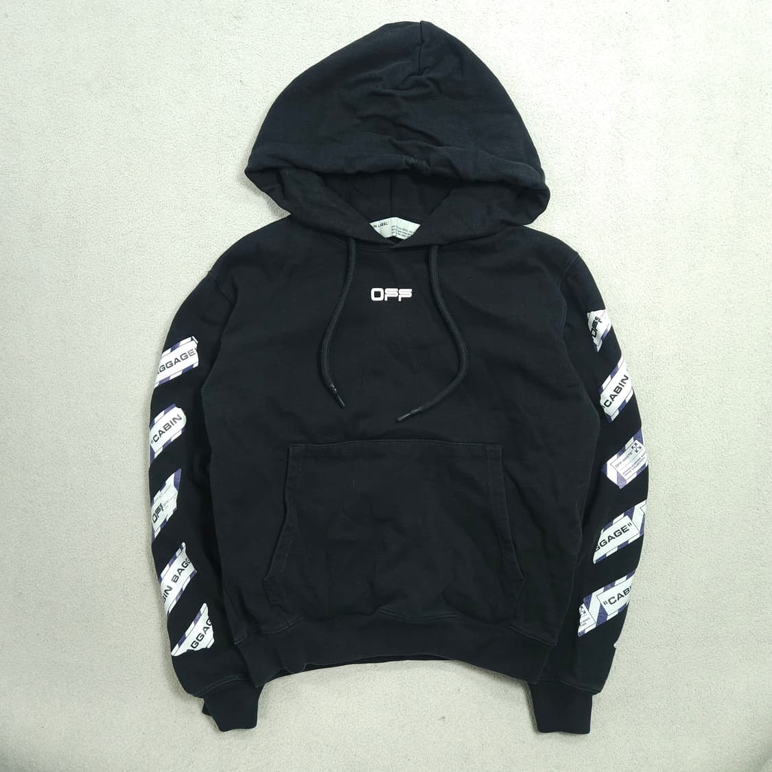 오프화이트 에어포트 후드티 S 상품이미지2