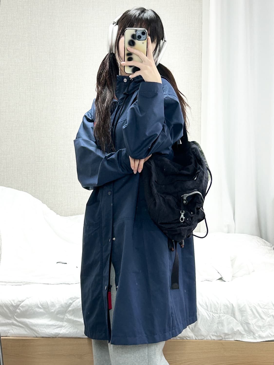 챔피온 빅로고 네이비 돕바 상품이미지3