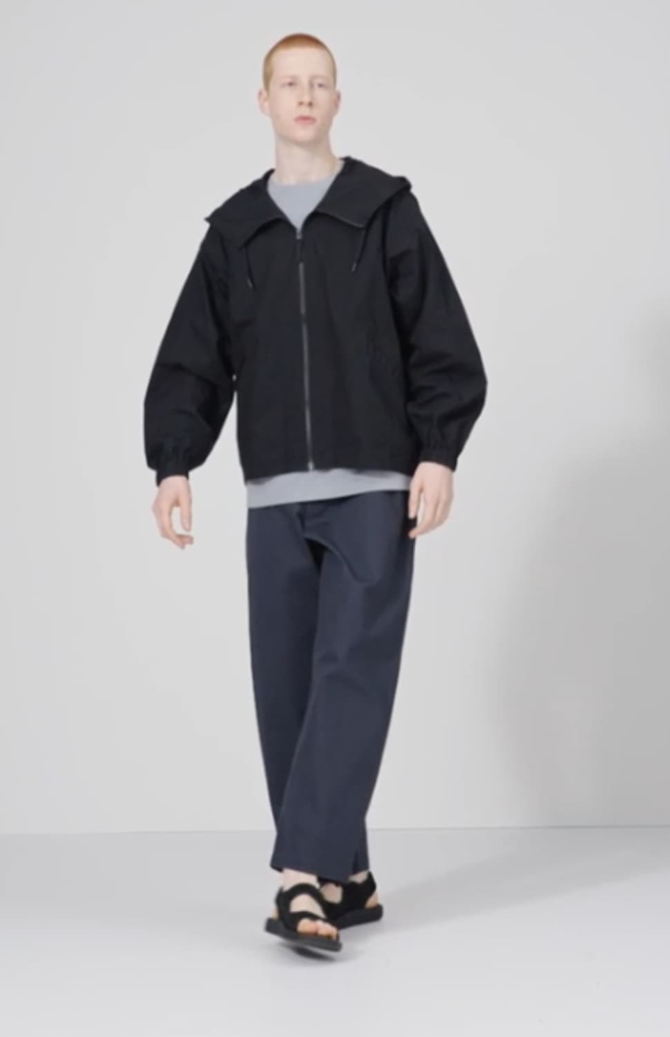 유니클로 U 와이드핏 치노팬츠 그레이 상품이미지2