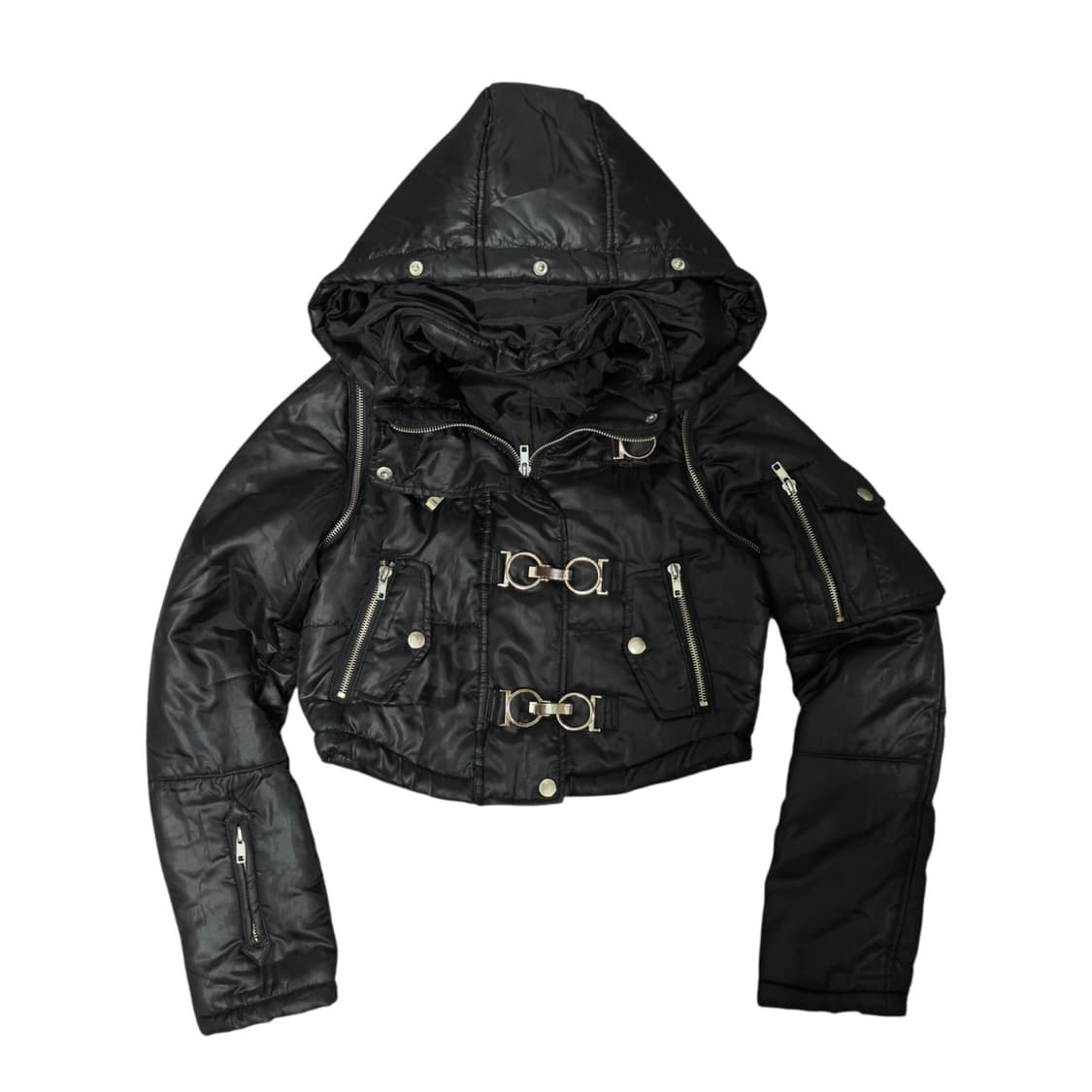 빈티지 크롭 패딩 상품이미지3