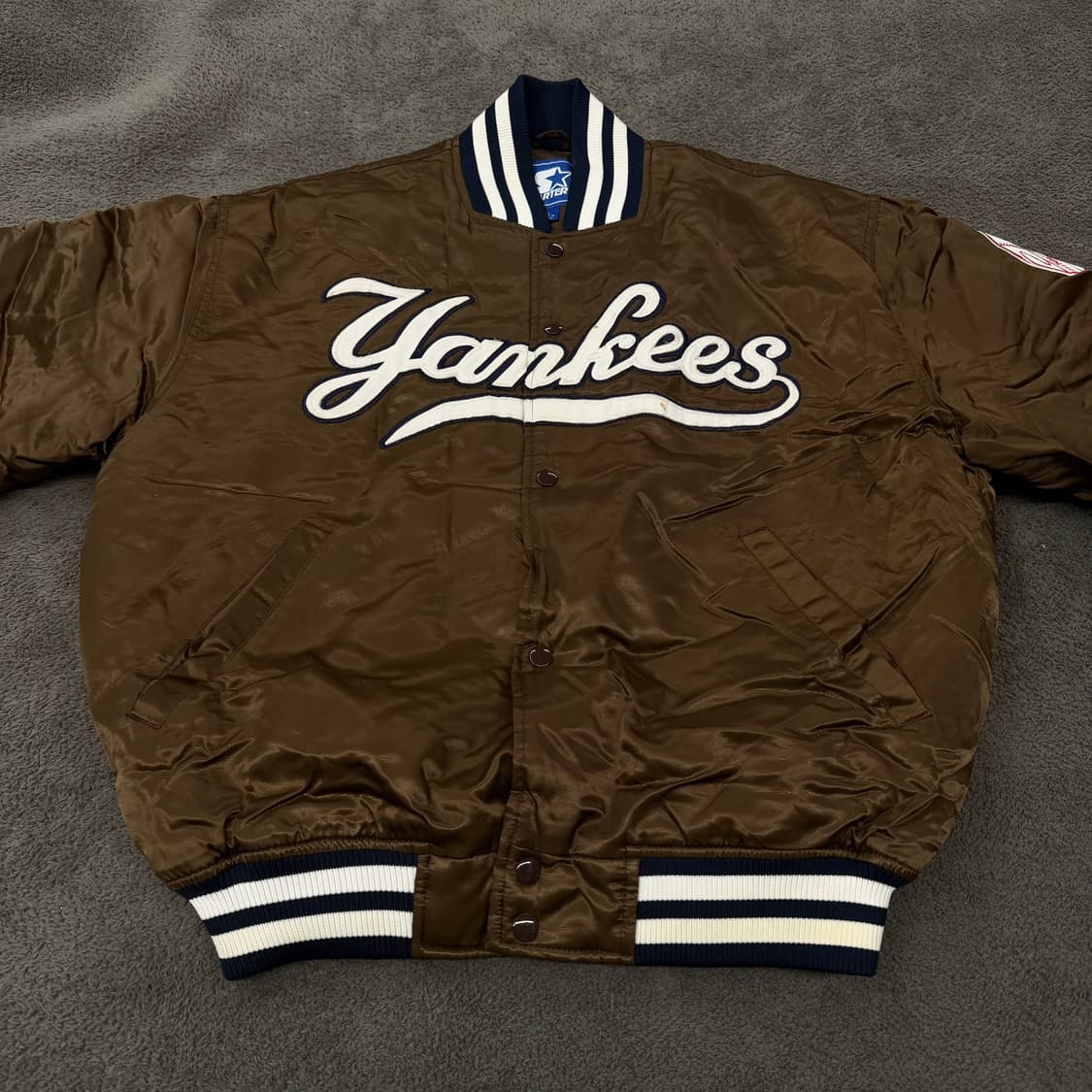 [정품/L] 스타터 뉴욕양키스 스타디움 바시티 자켓 상품이미지3