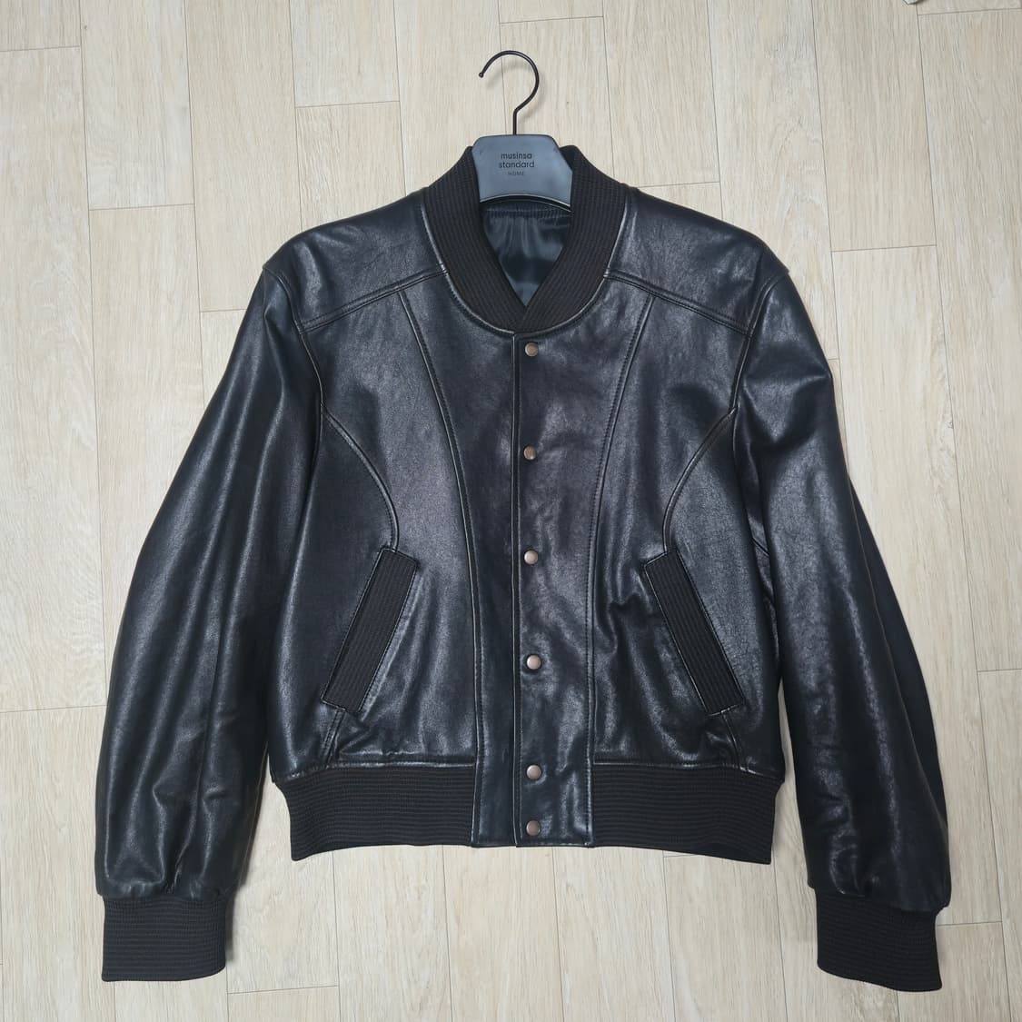 엘무드 건 앤 로즈 램스킨  바시티 자켓 상품이미지3