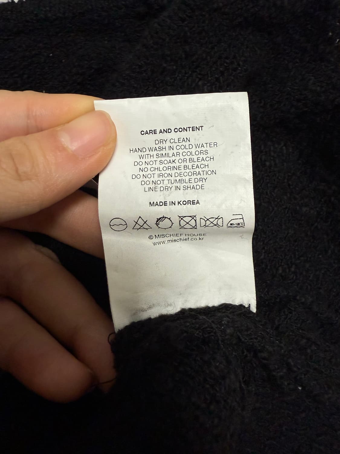 미스치프 크롭 니트 상품이미지3