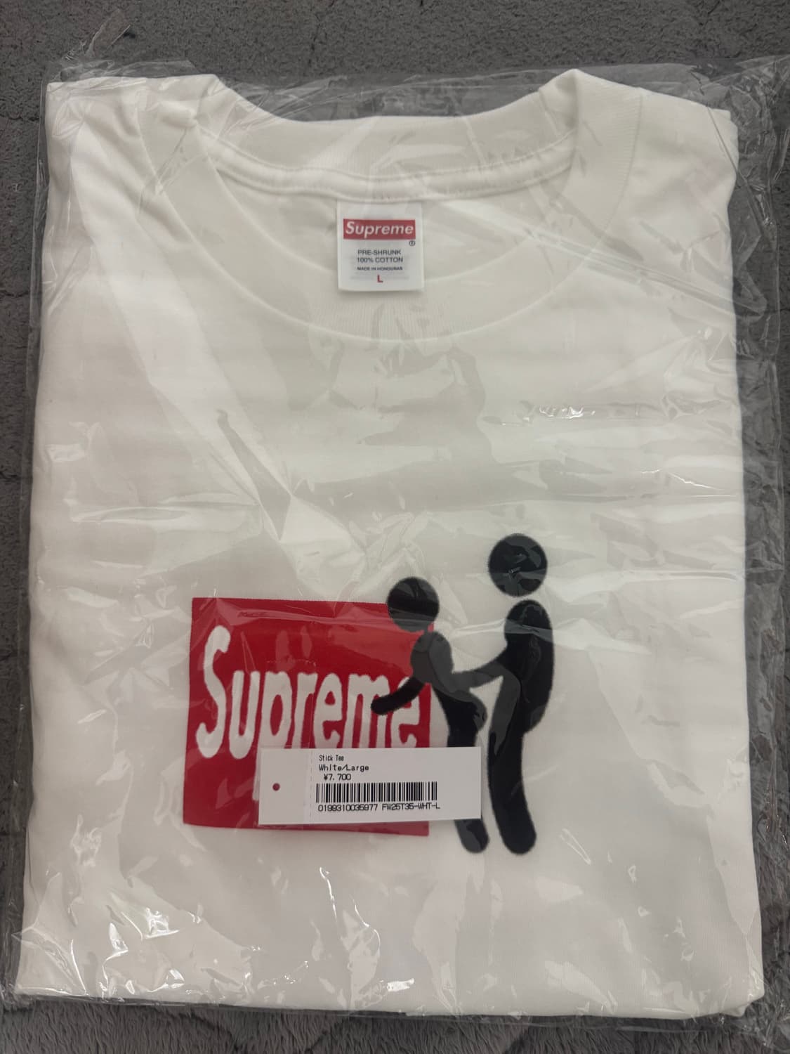 새상품) 슈프림 스틱 티셔츠 화이트 L 상품이미지1