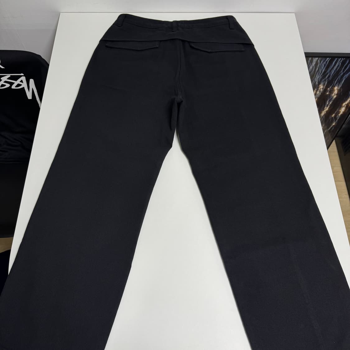 산산기어 블랙 와이드 데님 팬츠 상품이미지2