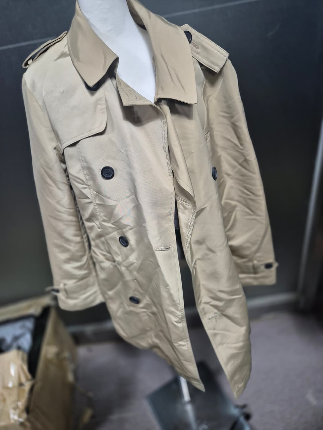 zeoen 베이지색 트렌치 코트 상품이미지1