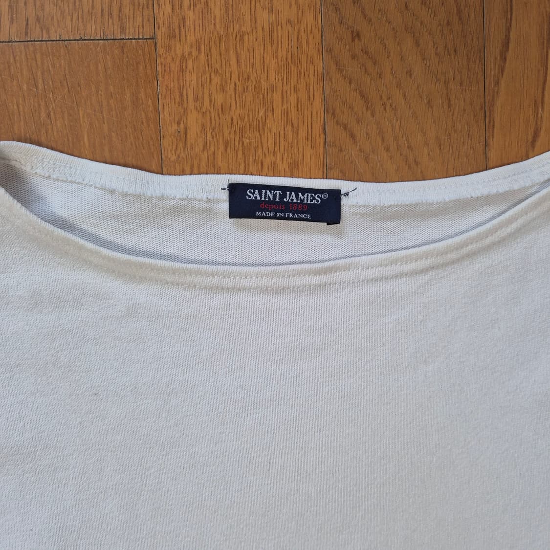 [38]세인트제임스 흰색 반팔 티셔츠 상품이미지2