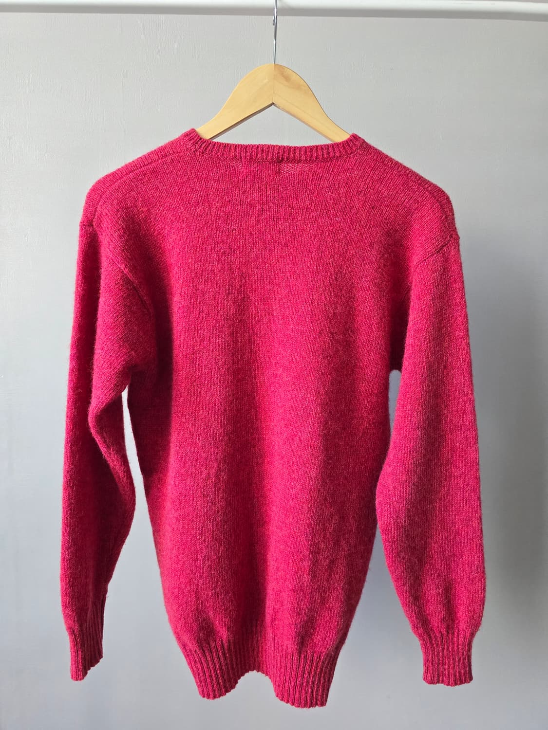 Ray BEAMS 울100% 멀티컬러 쉐기독 텍스처 니트 상품이미지4