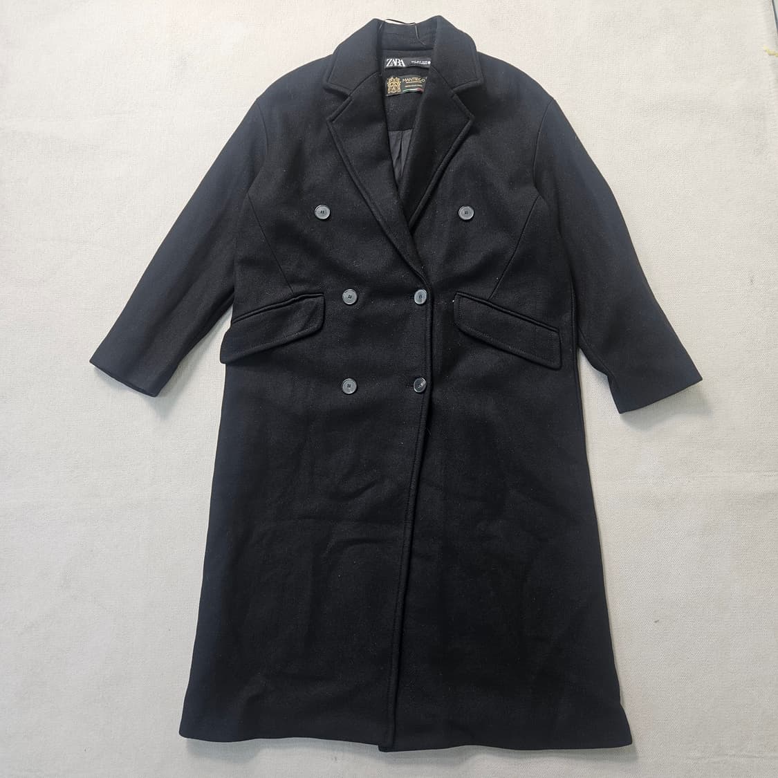 26 자라 울 혼방 더블 브레스티드 코트 0325Y 상품이미지1