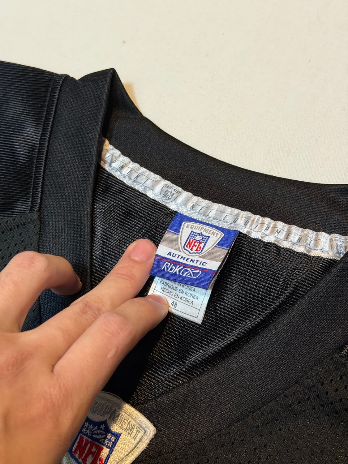 NFL 리복 레드스킨스 미식축구 유니폼 풋볼져지 블랙 상품이미지4