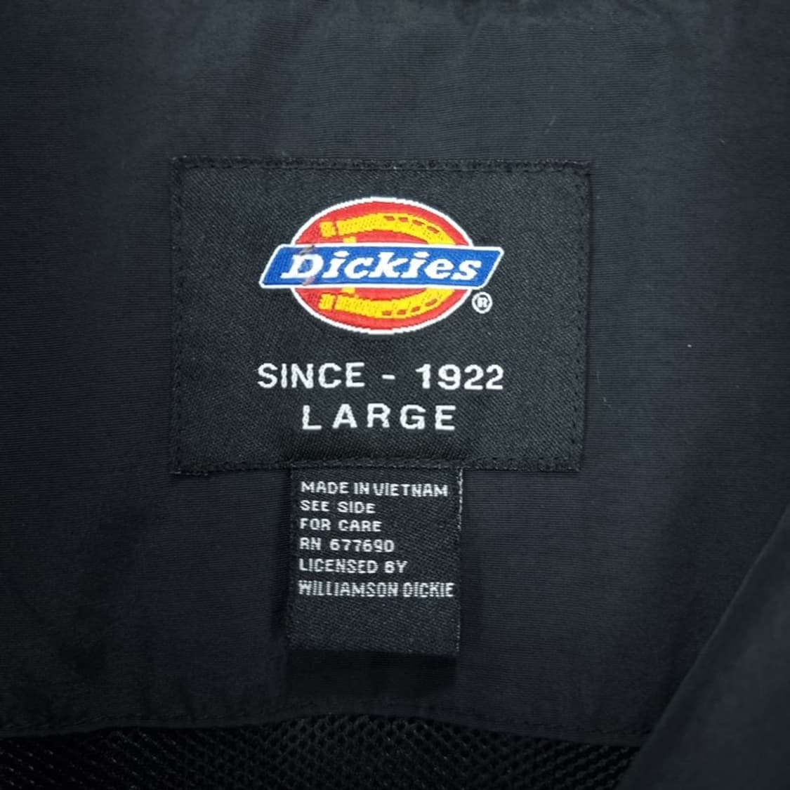 [디키즈] 로고 자수 후드 바람막이 자켓 블랙 M19420 상품이미지8