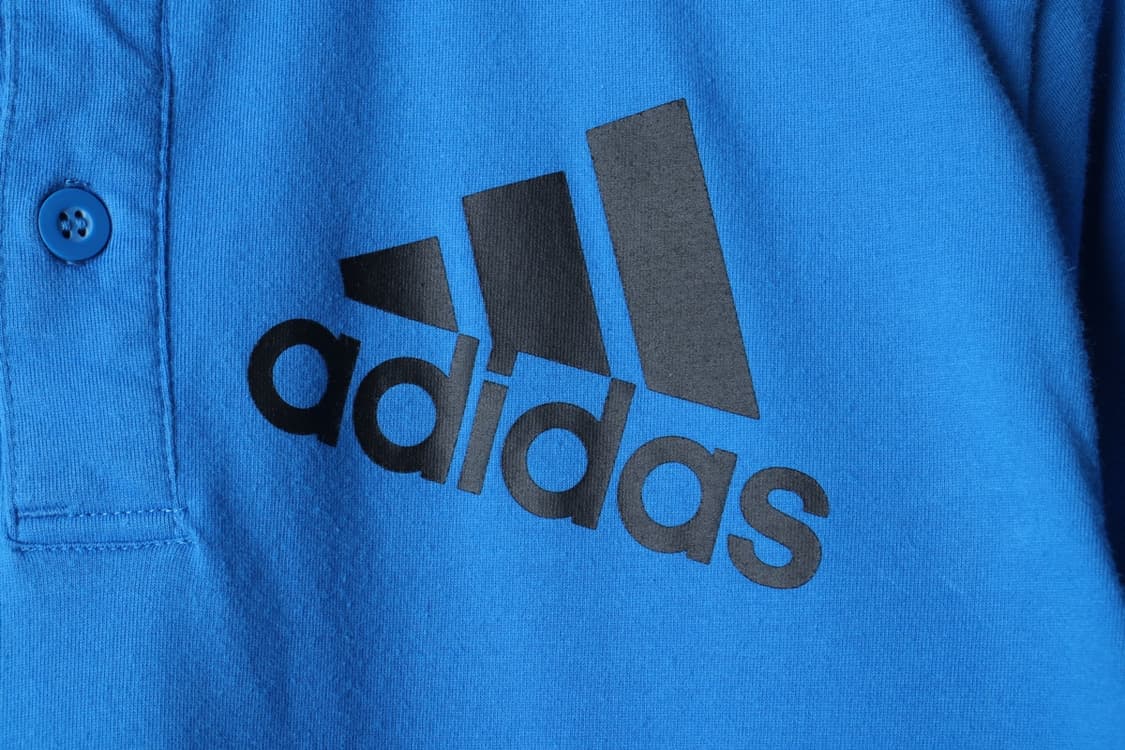 (L-XL) 아디다스 반팔 카라 티셔츠 빅로고 블루 올드스쿨-H32604 상품이미지5