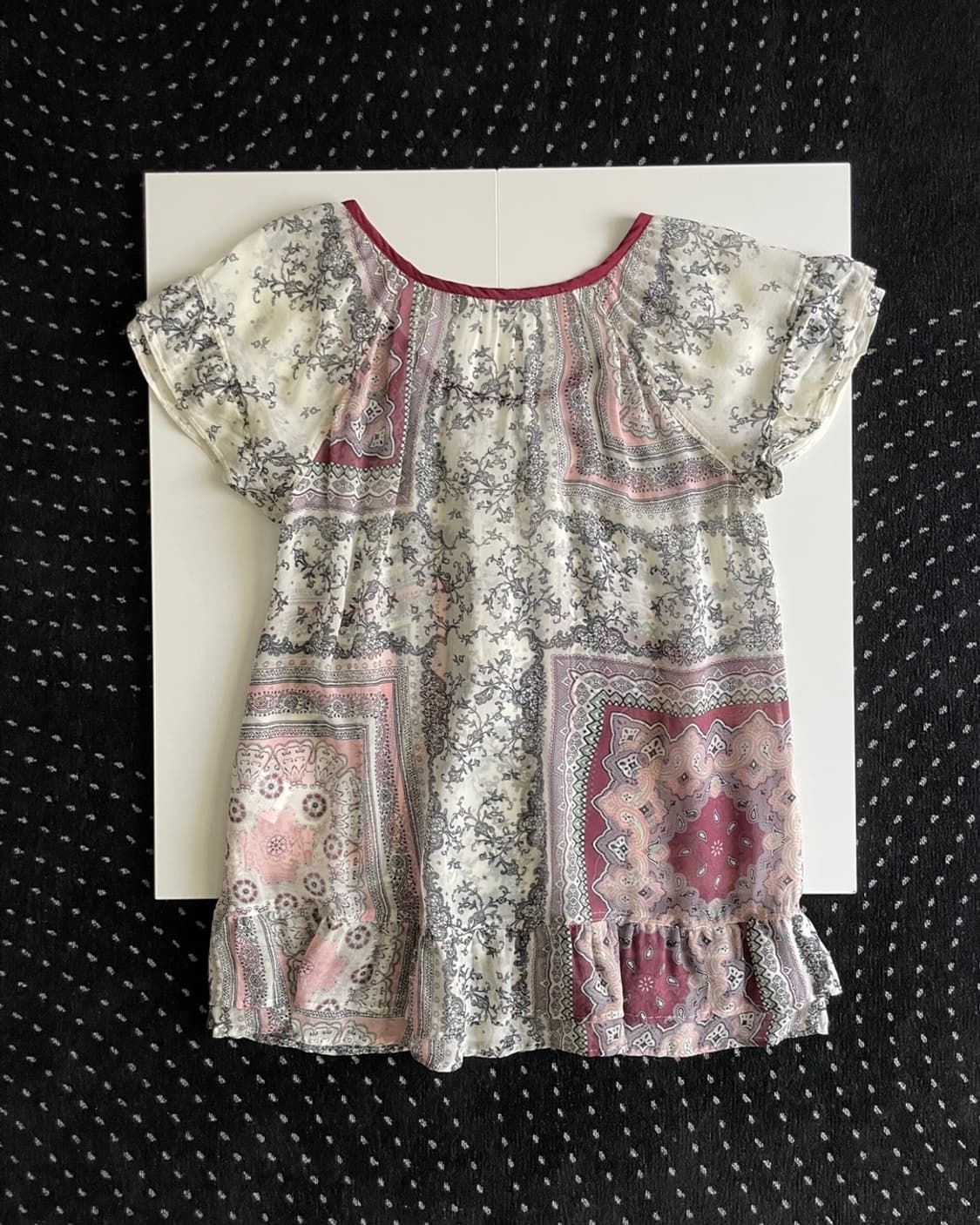 cupro pattern blouse 상품이미지9