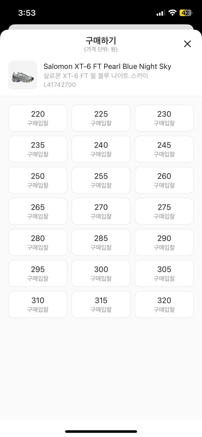 (레어) 살로몬 xt-6 ft 펄 블루 270 상품이미지8