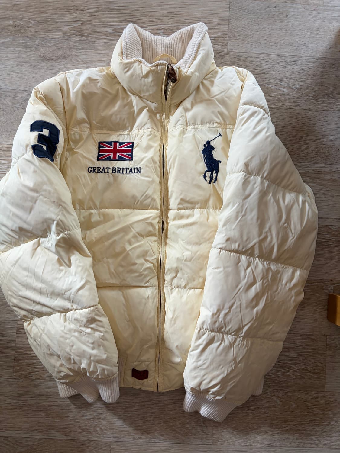 폴로 빅포니 브리튼 패딩 크림 L 상품이미지1