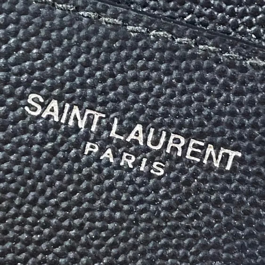 [정품] 생로랑 캐비어 소가죽 카드지갑 상품이미지2