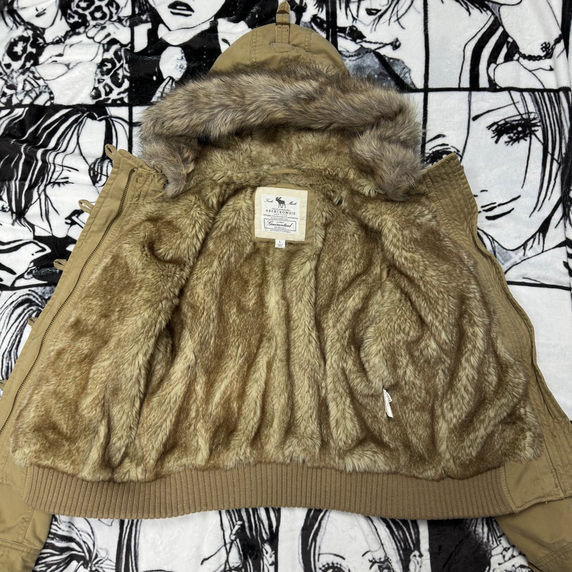 희귀매물)아베크롬비 울프죠 야상/예비단추O 상품이미지3