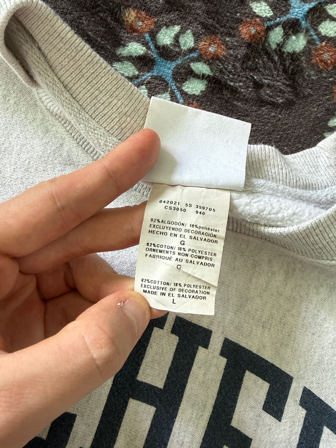 챔피온 리버스위브 그레이 스웻셔츠 맨투맨 상품이미지4