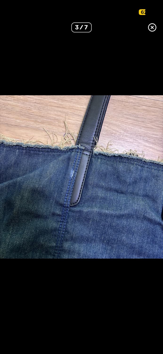 디젤 빈티지 진청 데님 토트백 상품이미지4