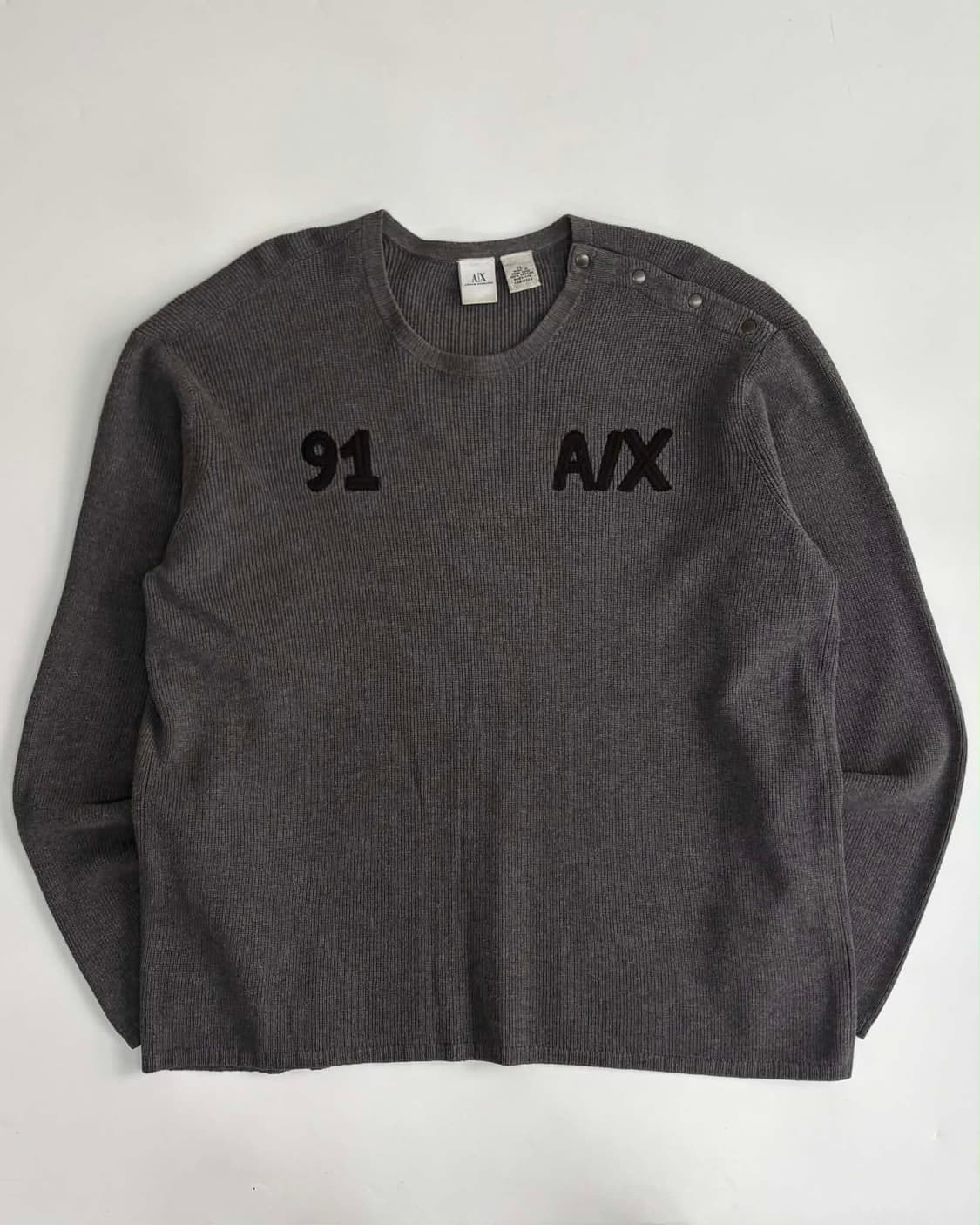 [XL] 아르마니 익스체인지 버튼 A/X 코튼 니트 스웨터 상품이미지2