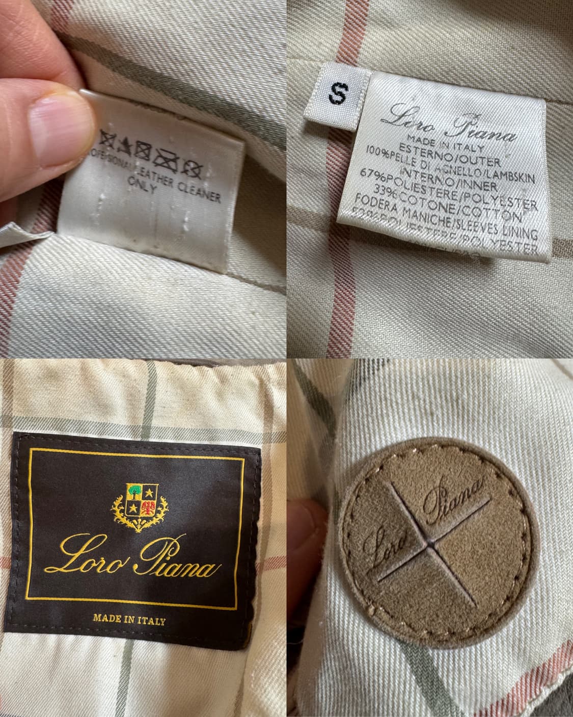 로로피아나 양가죽 자켓 상품이미지5