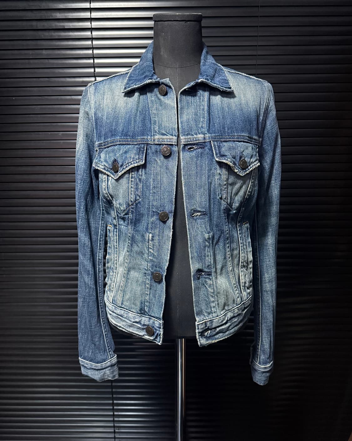 데님앤서플라이 폴로 랄프로렌 워싱 데님 청자켓 트러커 S 90 워크 자켓 상품이미지1