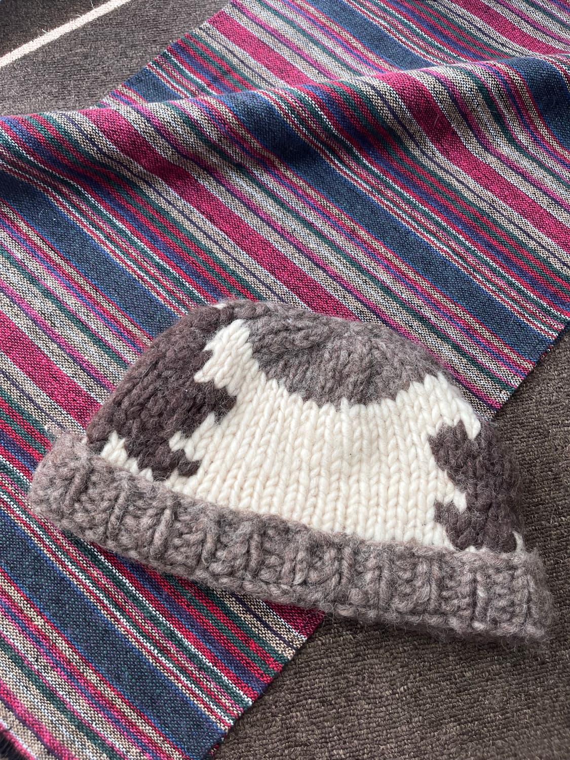 Canada vintage 코위찬 니트 비니 상품이미지3