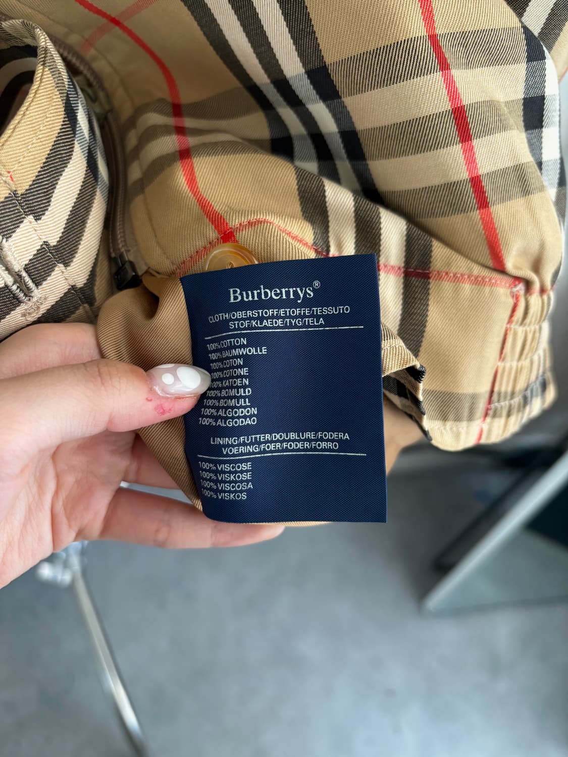 버버리 라나울 노바체크 헤링턴 자켓 상품이미지6