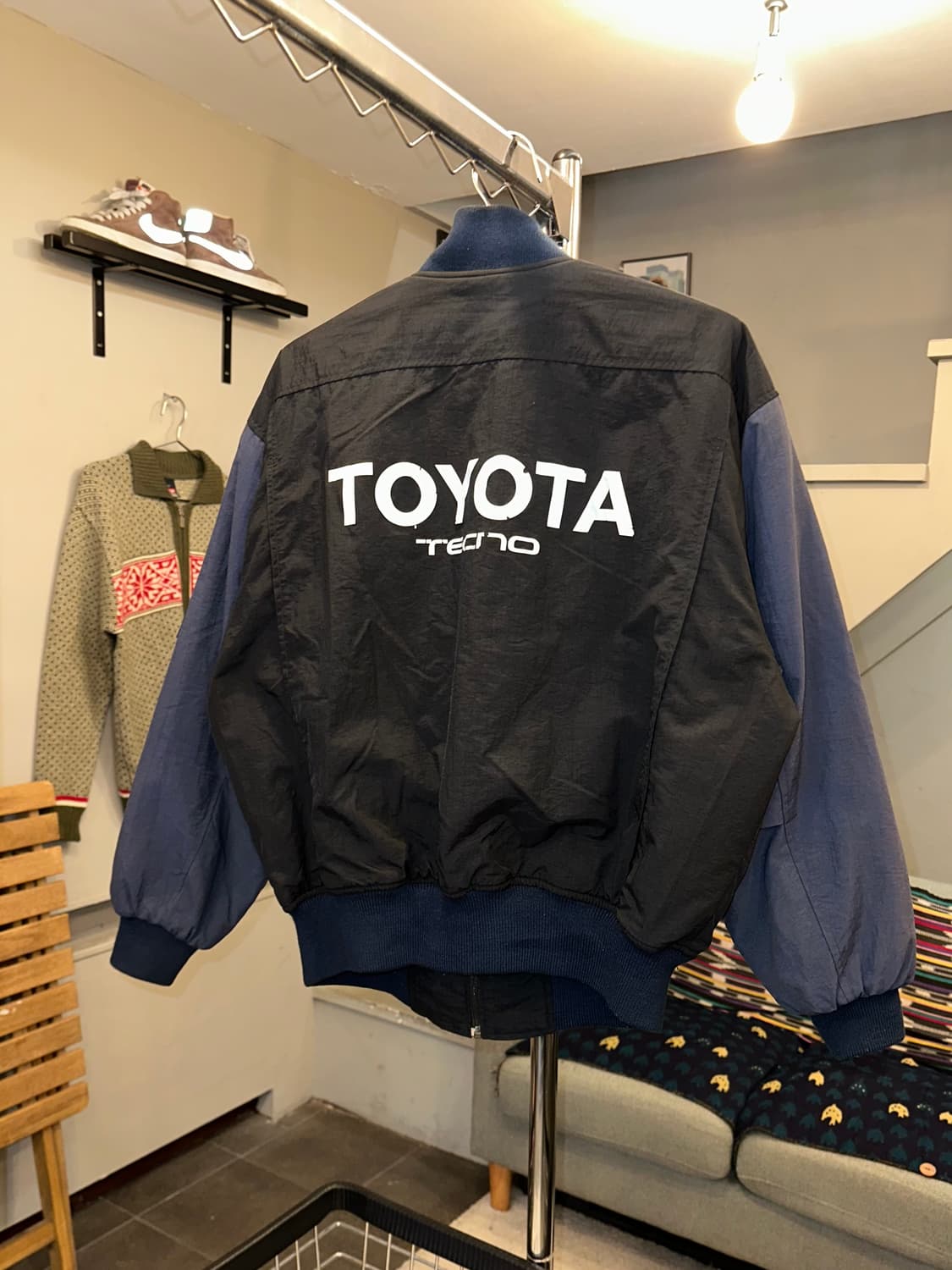 Toyota Tecno logo work bomber jacket 상품이미지3