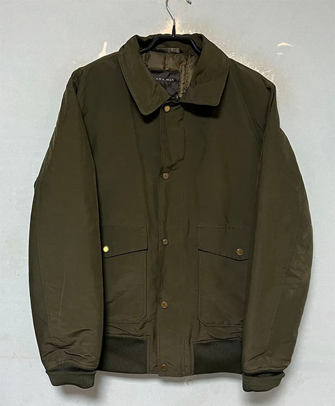 ZARA 자라 남자 블루종점퍼 항공점퍼 누빔 추동 L 100 상품이미지1