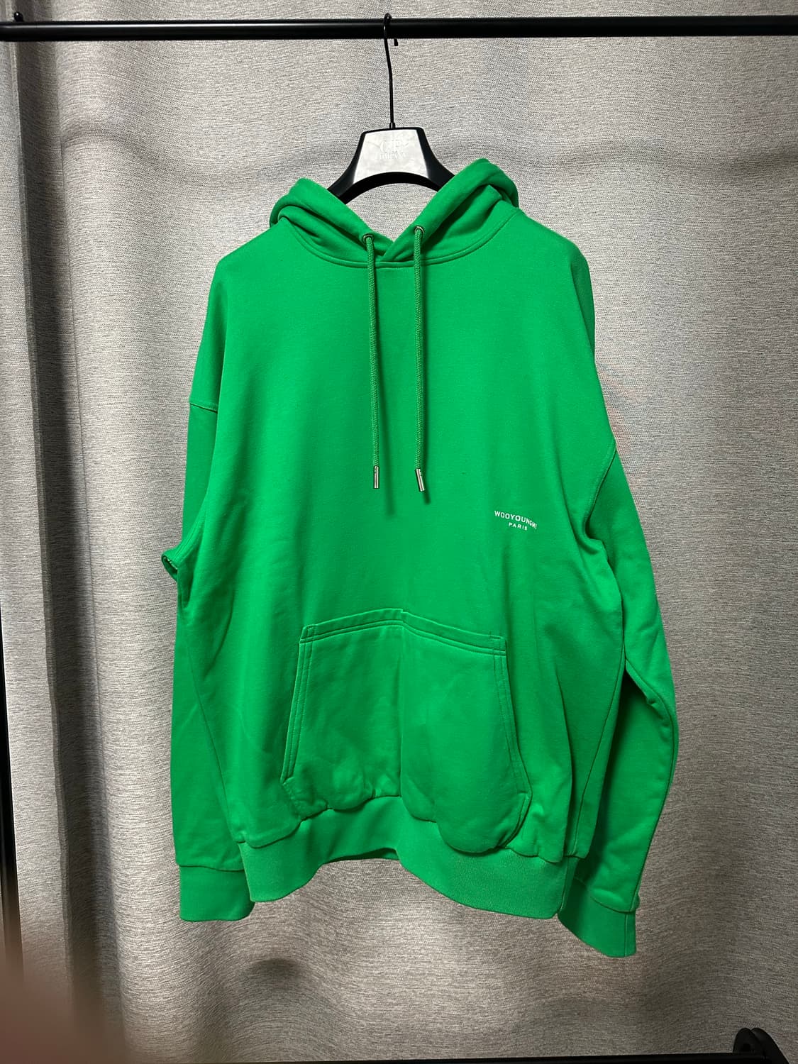 우영미 튤립 백로고 후드티 그린 (50) 상품이미지2