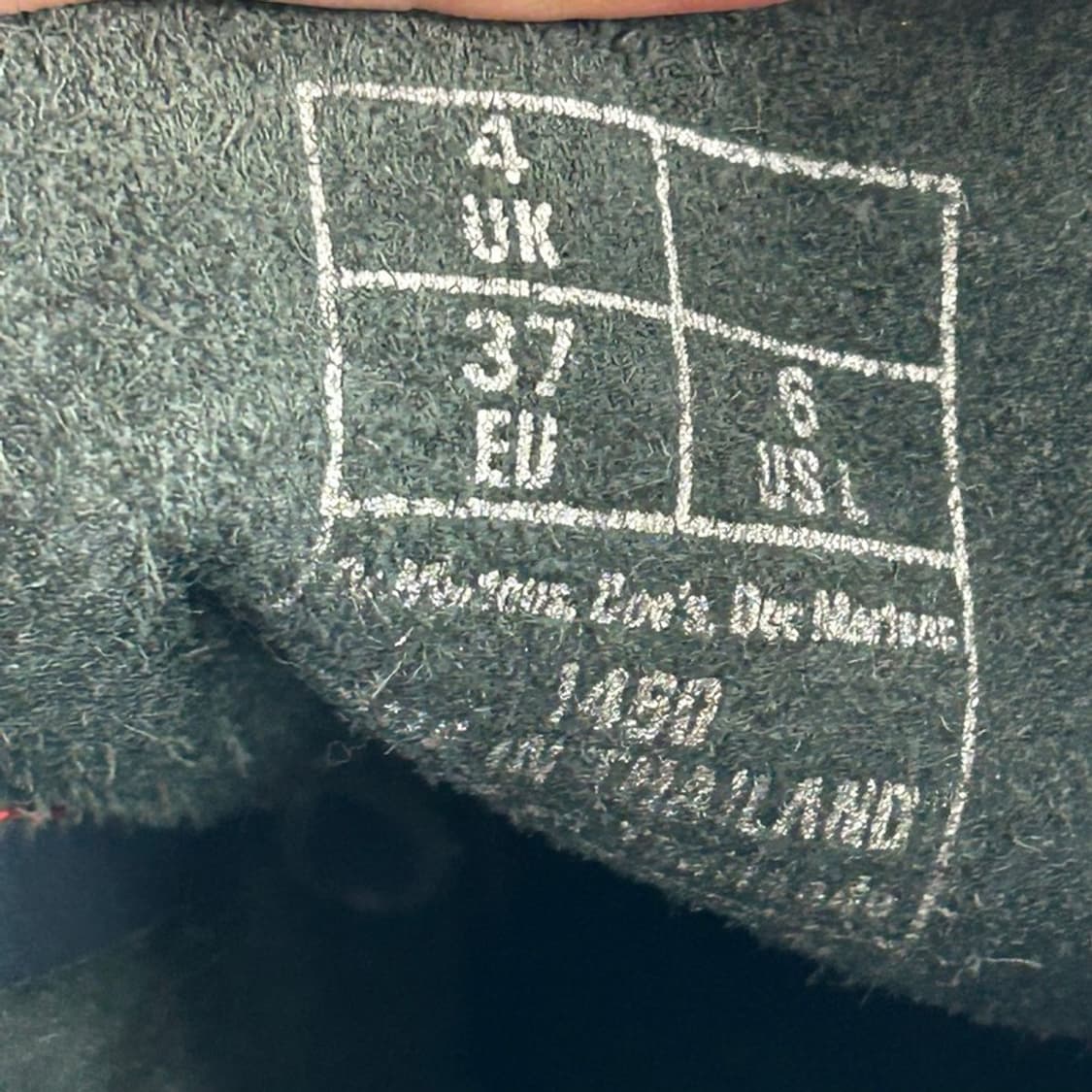 DR. MARTENS 1460 메탈릭 부츠 블랙 UK4 상품이미지7