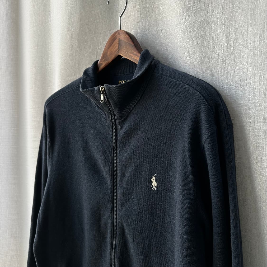 폴로 랄프로렌 퍼포먼스 풀 지퍼 트랙 니트 자켓 네이비 M 상품이미지4
