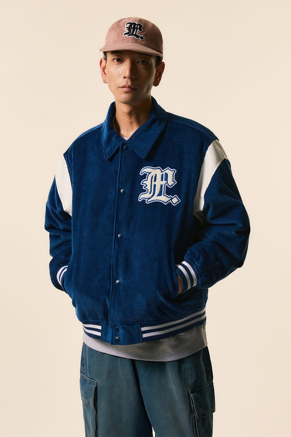 LMC 코듀로이 고딕 바시티 자켓 남녀공용 S사이즈 상품이미지1