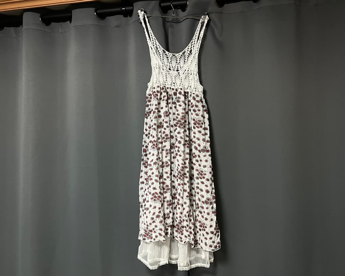 크로쉐 꽃무늬 레이어드 원피스 상품이미지1