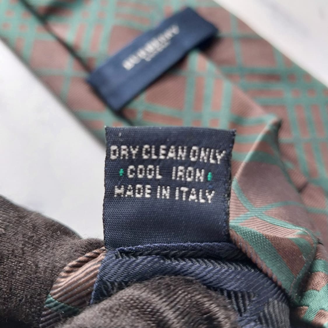 버버리 실크 브라운 노바 체크 넥타이 9.7cm A+등급 K2119 상품이미지10