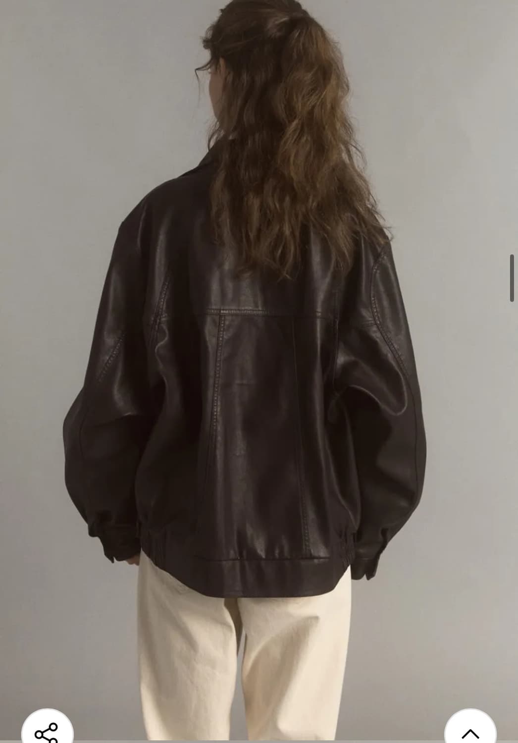 레스아뜰리에 오보 캐주얼 레더블루종 브라운 상품이미지2