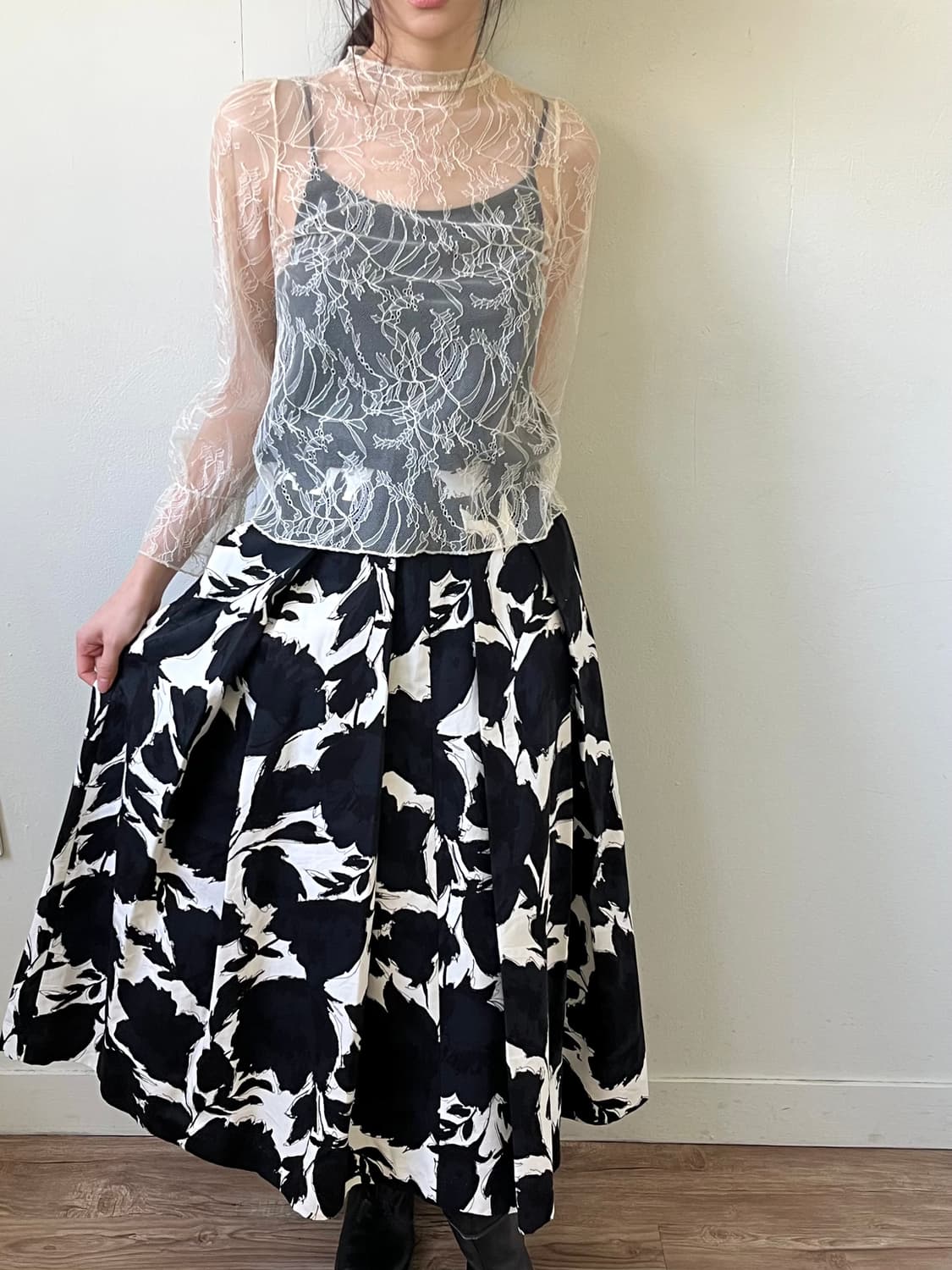 VERMEIL 플라워 스커트 상품이미지7