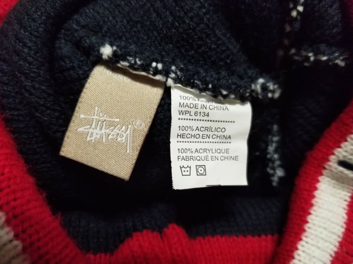 스투시 스타 패턴 폼폼 니트 비니 상품이미지5