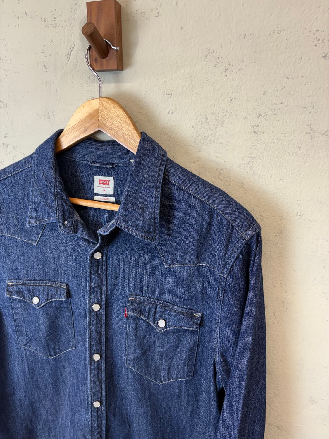 리바이스 빈티지 진청 데님 웨스턴 셔츠 상품이미지4