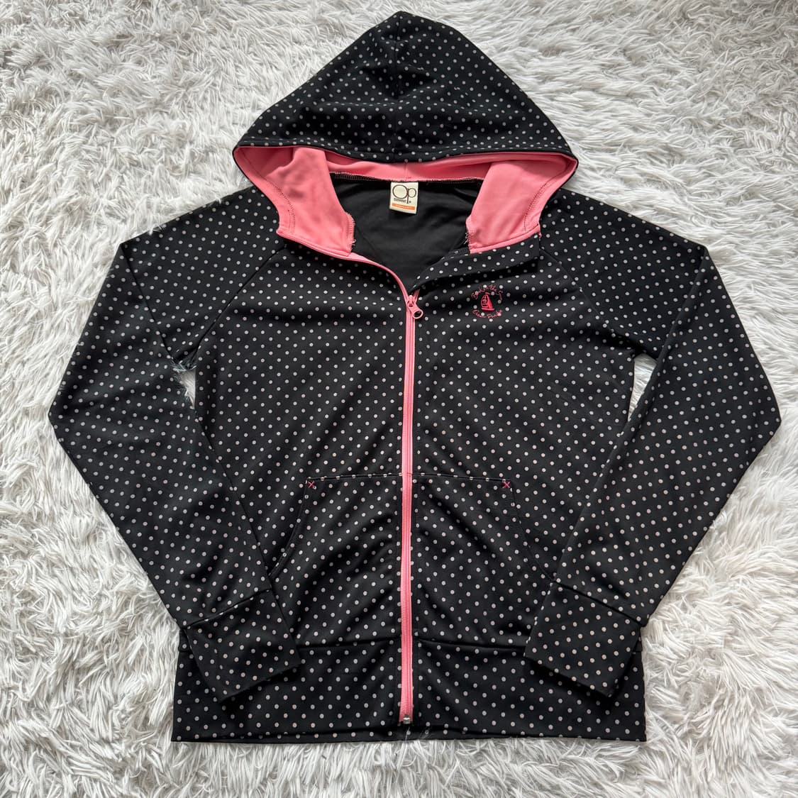 OP 일본빈티지 땡땡이 후드집업 땡땡이후드집업 y2k 후드집업 M 42 상품이미지2